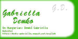 gabriella demko business card